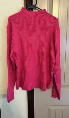 New Grace + Emma Hot Pink Long Sleeve Sweater Size 2XL